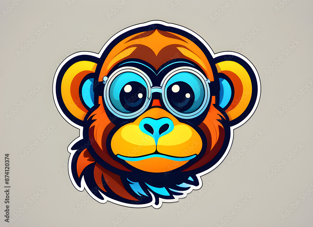 Fototapeta premium monkey generative ai