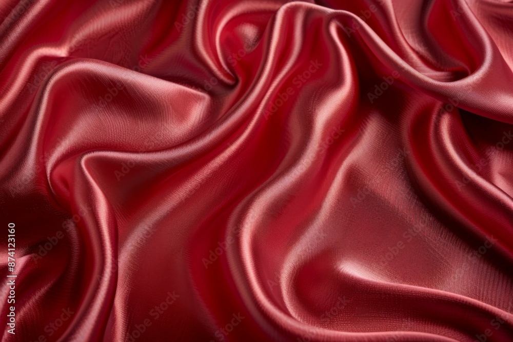 Obraz premium Red Luxurious Silk Fabric