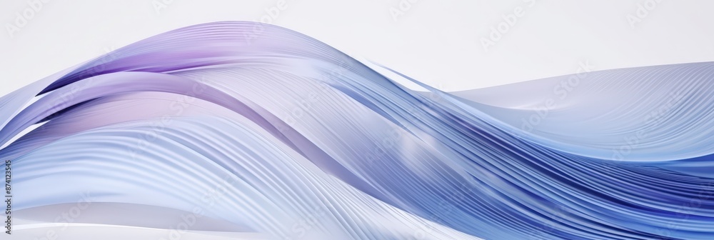 Fototapeta premium Abstract Wave in Purple and Blue Hues