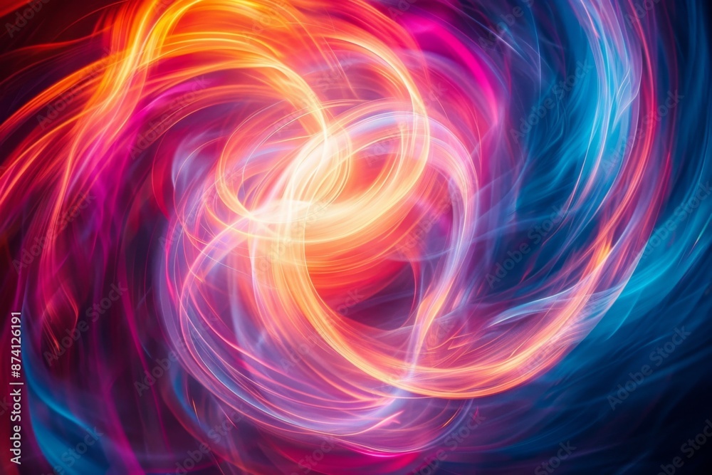 Abstract Colorful Light Swirls Abstract Colorful Light Swirls