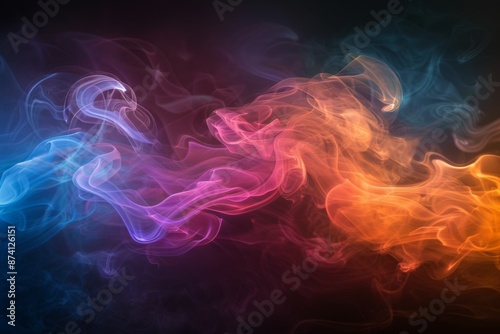 Colorful Abstract Smoky Swirls