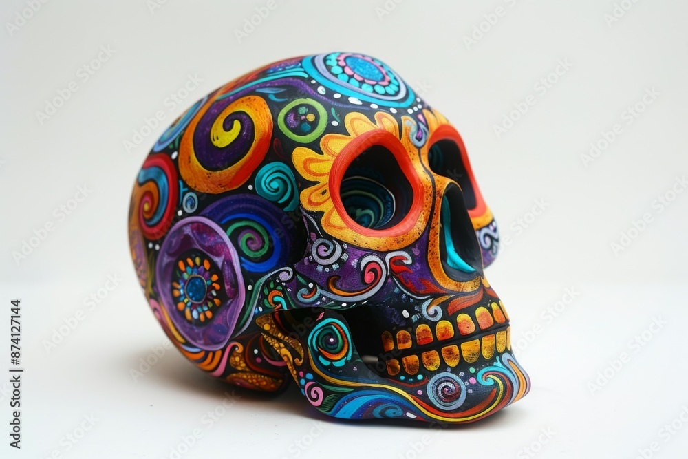 Colorful Day of the Dead skull Colorful Day of the Dead skull