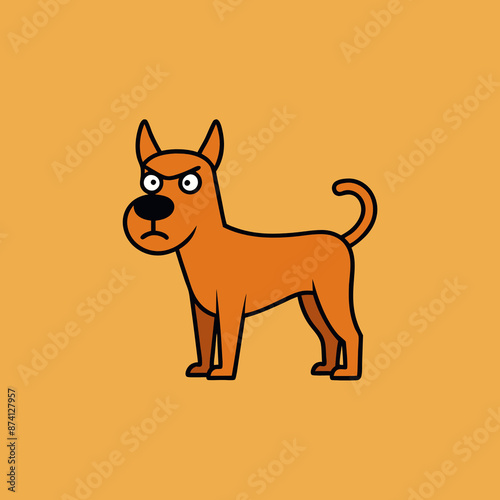 animal, dog, cartoon, vector, pet, illustration, cat, mammal, puppy, baby, brown, art, chihuahua, smile, cute, design, fun, character, drawing, toy, funny, breed, tail, small, comic