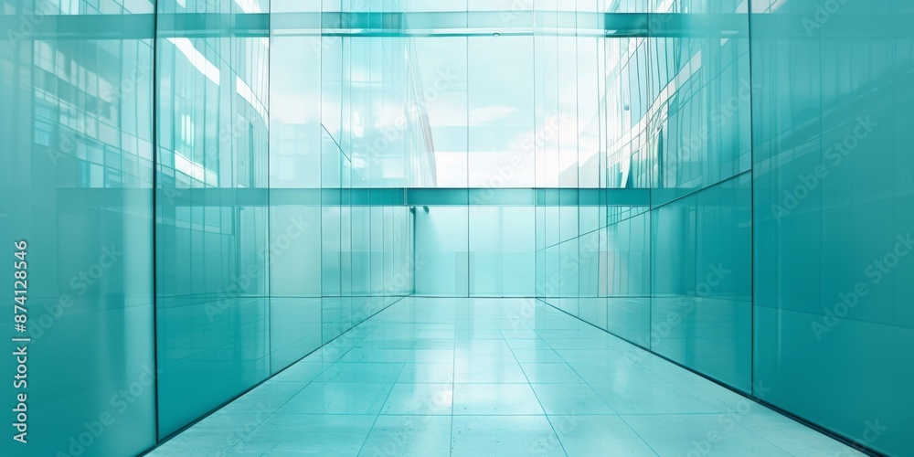 Sky Blue Hue Minimalistic Glass block space in a Modern Atmosphere, future smart office, business concept, Graphic Resources, Wallpapers, Brochure, Websites, banner design, Advertising, background Sky Blue Hue Minimalistic Glass block space in a Modern Atmosphere, future smart office, business concept, Graphic Resources, Wallpapers, Brochure, Websites, banner design, Advertising, background
