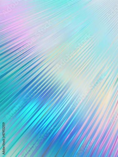 prismatic iridescent gradient surface with abstract shapes, multipurpose background with cool color palette and modern look