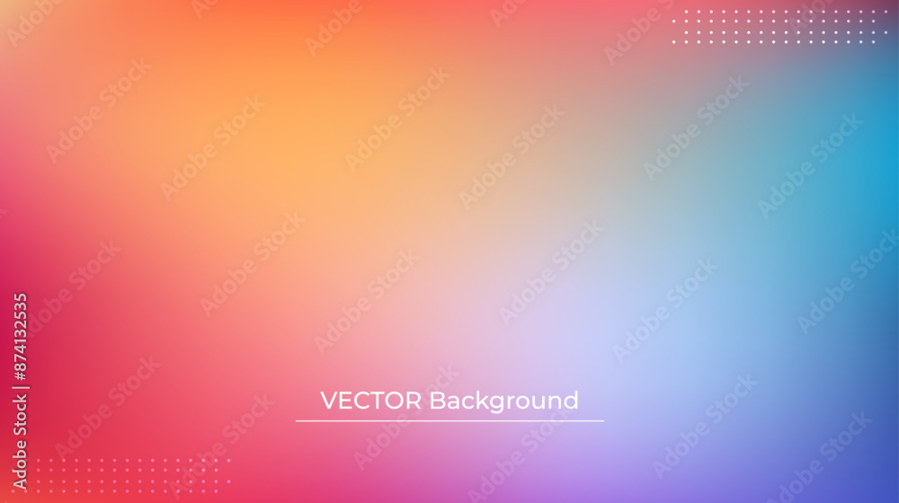 Smooth and blurry colorful gradient mesh background. Modern bright rainbow colors. Easy editable soft colored vector banner template. Premium quality Smooth and blurry colorful gradient mesh background. Modern bright rainbow colors. Easy editable soft colored vector banner template. Premium quality