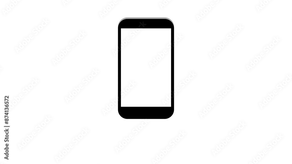 rotate phone animation icon instruction guide smartphone