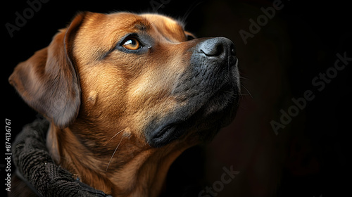 Brown Dog Portrait Photo