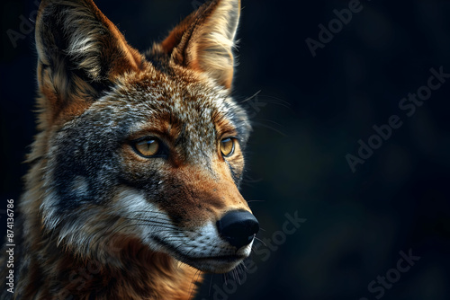 Wolf Close-Up Portrait - Realistic Animal Photography © Siasart Studio