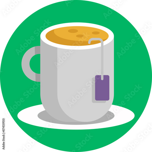 Tea Icon: Representing a calming cup of tea, perfect for winding down and preparing for a restful night's sleep.
