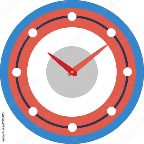 This icon portrays a serene clock, emphasizing the importance of sleep schedules and healthy bedtime habits.