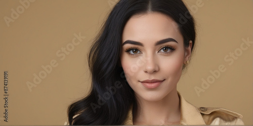 A portrait beautiful female modeling nice posing professional
