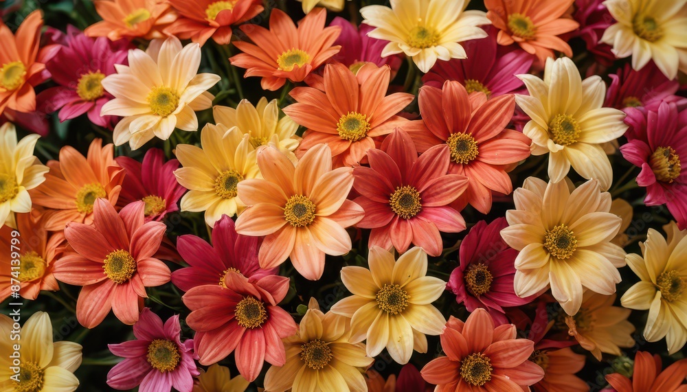 Close-up of Colorful Flowers. Close-up of Colorful Flowers.