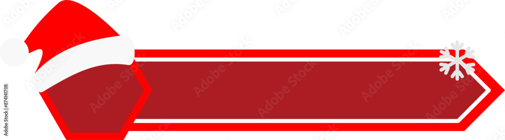 Obraz premium Christmas Label Banner