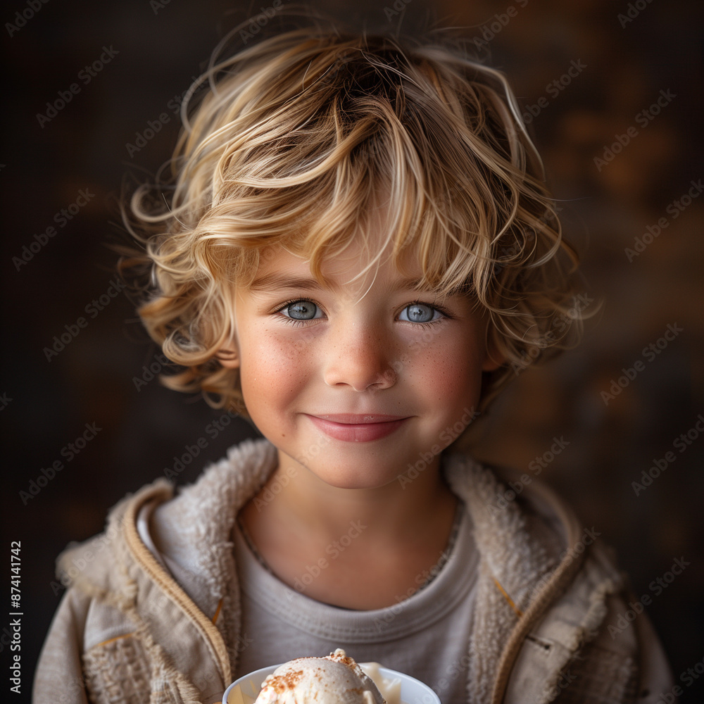 A child with a ice cream A child with a ice cream