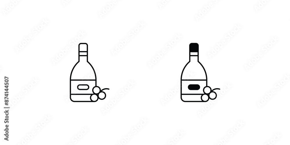 wine icon with white background vector stock illustration wine icon with white background vector stock illustration