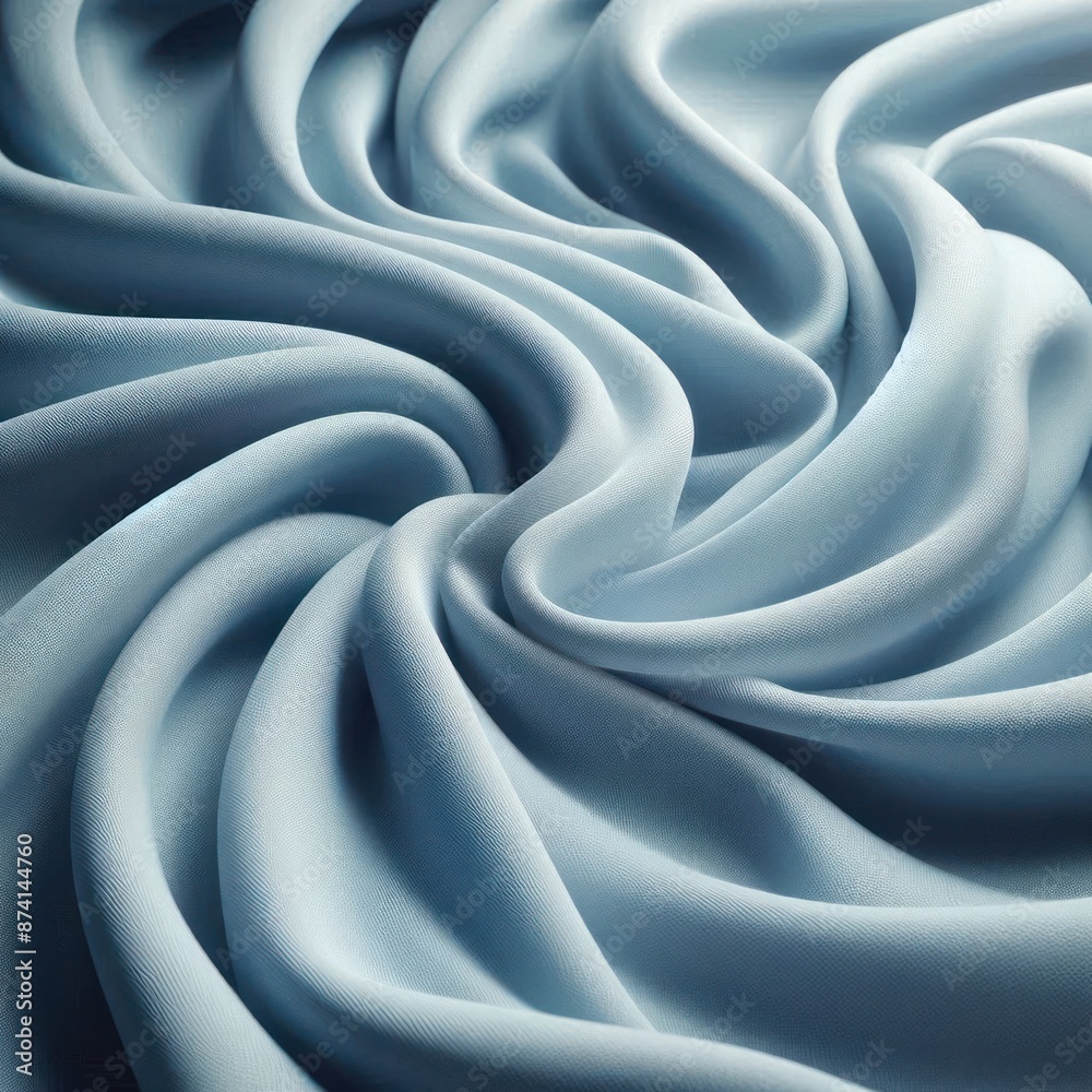 Fototapeta premium Soft and Smooth Powder Blue Fabric Detail