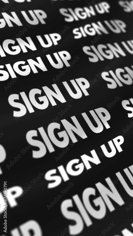 Animation of the words 