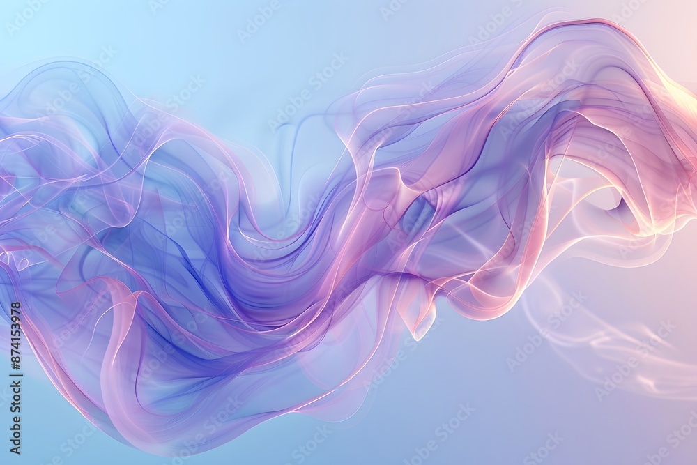 Ethereal Swirls of Colorful Smoke in a Dreamy Abstract Art Ethereal Swirls of Colorful Smoke in a Dreamy Abstract Art