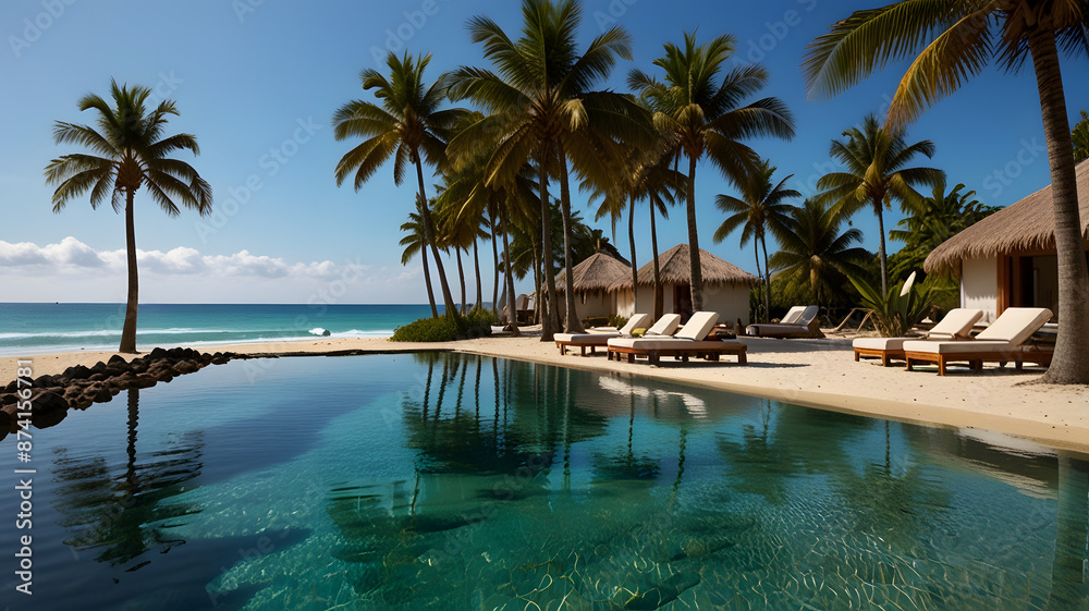 pool in the resort, ai generated pool in the resort, ai generated