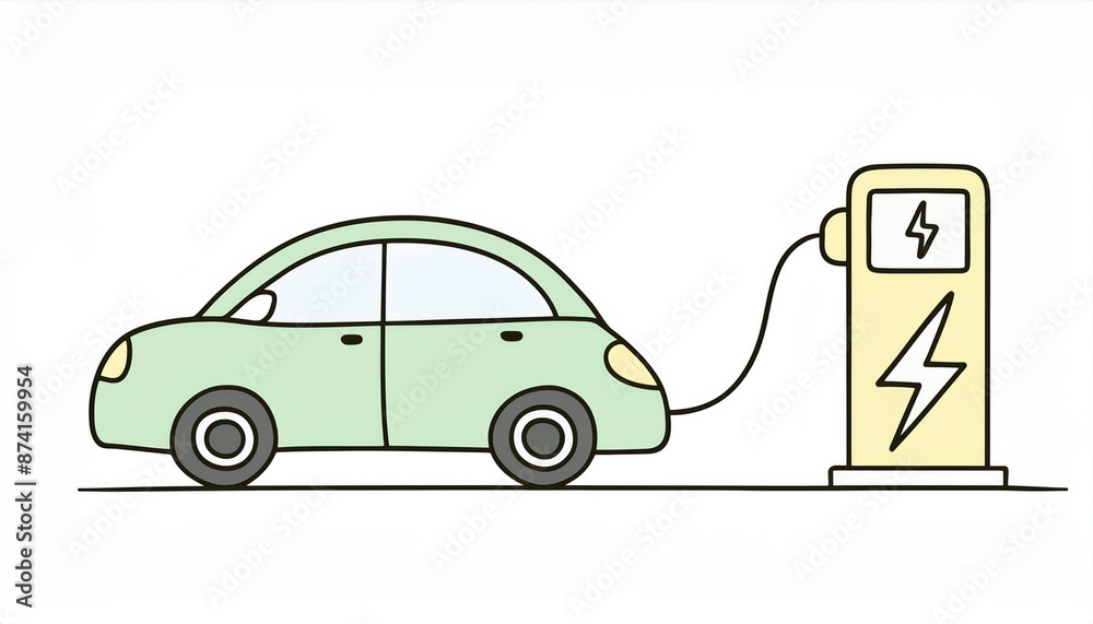 電気自動車 エコロジーイメージ エコカー 電気自動車 エコロジーイメージ エコカー
