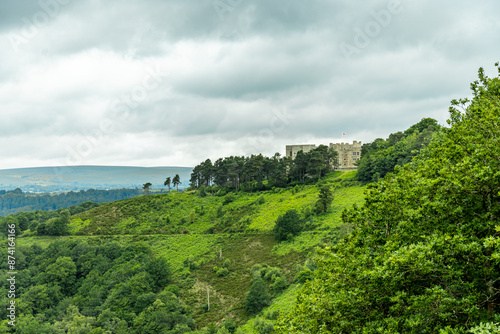 Obraz na płótnie Wanderung durch den wunderschönen Nationalpark Dartmoor vom Castle Drogo zur Fingle Bridge - Exeter - Vereinigtes Königreich w salonie
