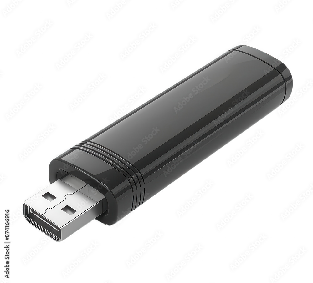 A sleek black USB flash drive for data storage and transfer, perfect for convenient and easy file management on the go. A sleek black USB flash drive for data storage and transfer, perfect for convenient and easy file management on the go.