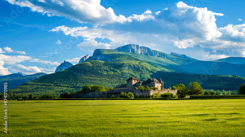 landscape of classic castle style Europa