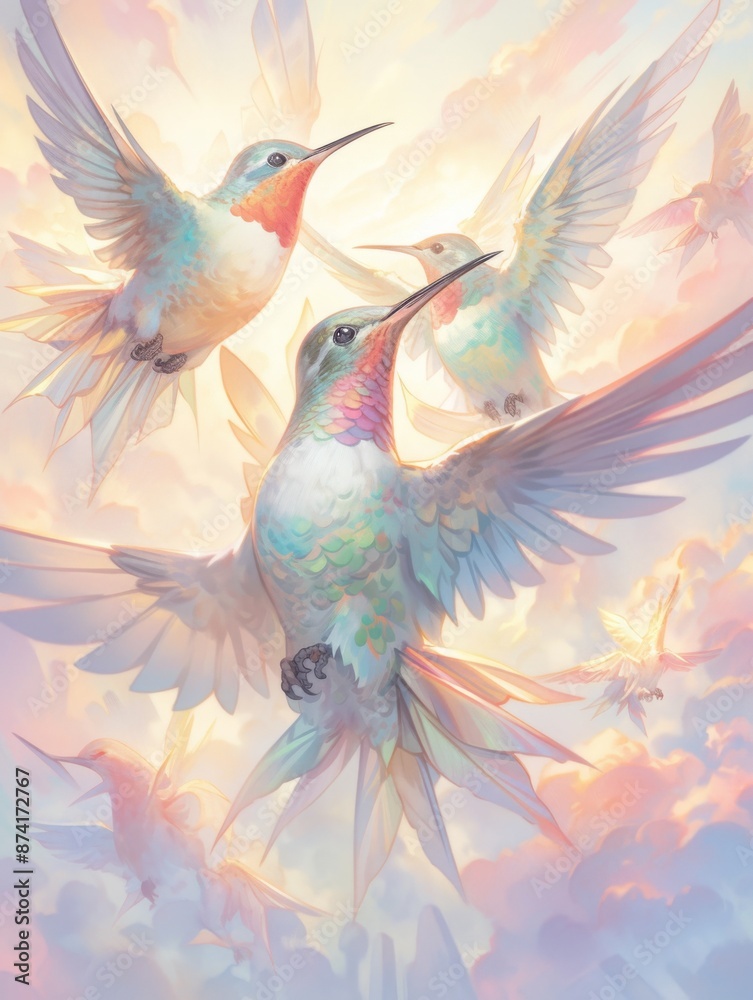 Obraz premium hummingbird in flight