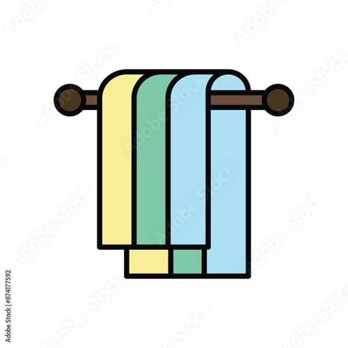 Towel icon vector design templates simple and modern