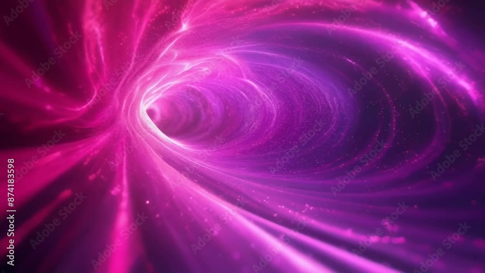 A mesmerizing cosmic vortex with swirling pink and purple lights, creating a tunnel effect. The vibrant colors and abstract design give a sense of outer space and mystery. A mesmerizing cosmic vortex with swirling pink and purple lights, creating a tunnel effect. The vibrant colors and abstract design give a sense of outer space and mystery.