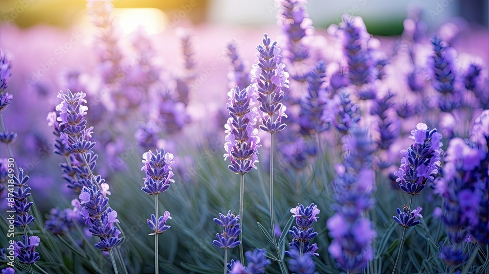 Naklejka premium lavender field in region