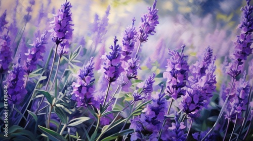 lavender flowers in the field
