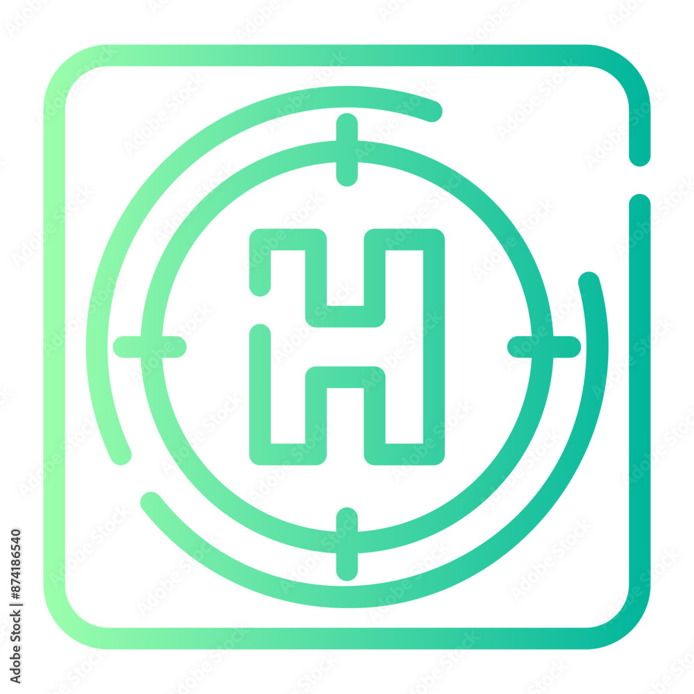 Obraz premium Heliport