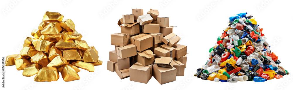 Set of different piels on png background.