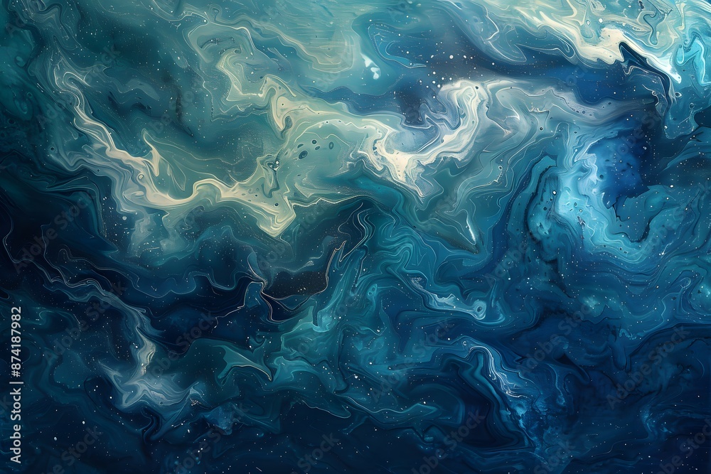 Mesmerizing Abstract Ocean-Inspired Fluid Art Mesmerizing Abstract Ocean-Inspired Fluid Art