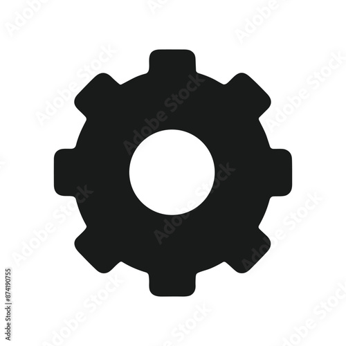 gear icon isolated on white