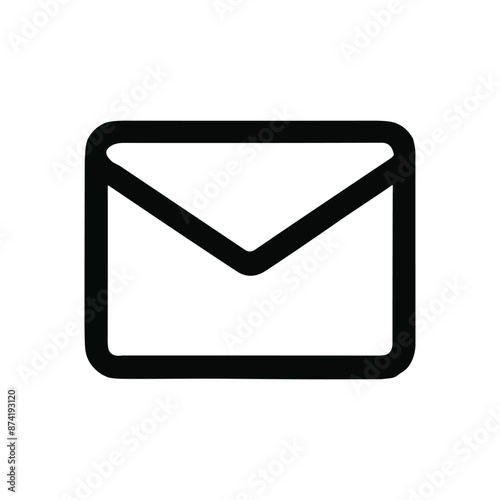 mail icon on the button