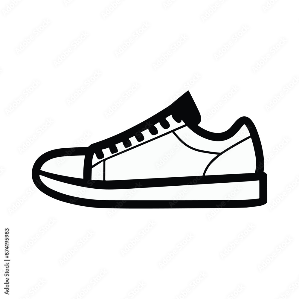 Shoe Icons on White Background. Vector illustration. Shoe Icons on White Background. Vector illustration.