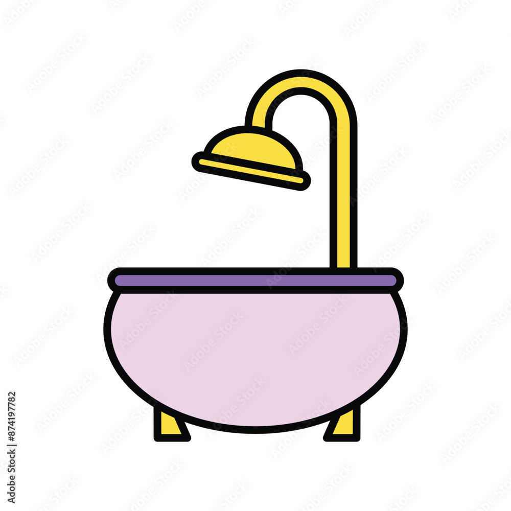 Bathtub icon vector design templates simple and modern Bathtub icon vector design templates simple and modern