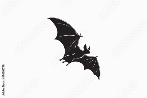Bat vector silhouette image of adobe illustrator..eps