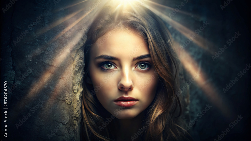 A portraits women with perfect light A portraits women with perfect light