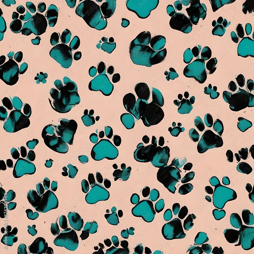 seamless pattern with cats seamless pattern with cats