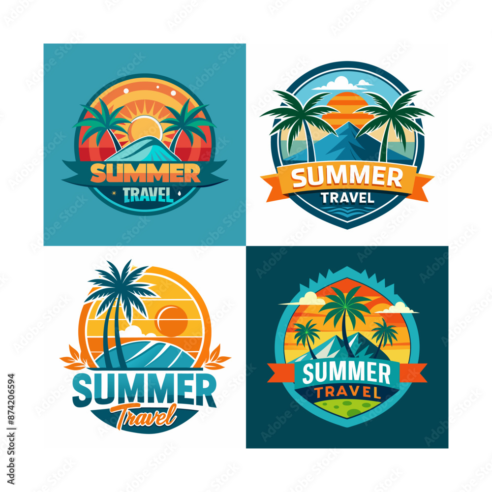 Fototapeta premium summer holiday poster