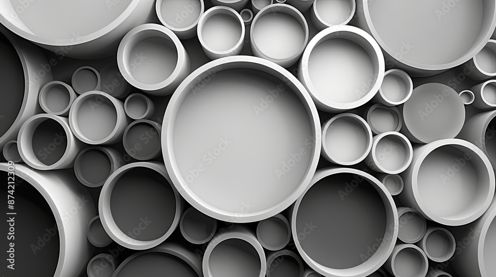 Seamless Circular Pattern in Shades of Grey Seamless Circular Pattern in Shades of Grey