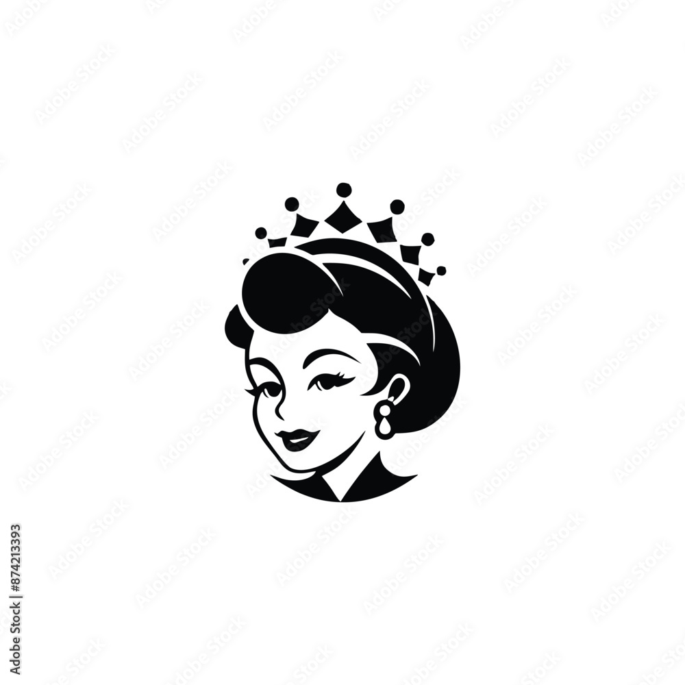 queen logo design vector beauty queen hair and mascot and logo.
queen logo design vector beauty queen hair and mascot and logo.