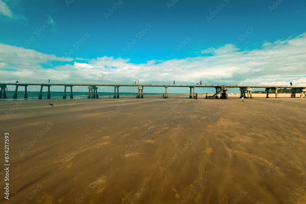 Fototapeta premium Scenic view of Buntwani Bridge in Malindi, Kilifi County in Kenya 