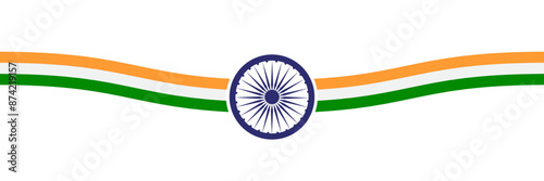 india flag 15 august independence day graphics element ribbon background