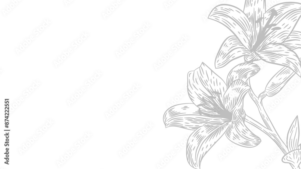 custom made wallpaper toronto digitalRetro 90s flower background. vintage flower line art background. vintage flower ornament background. Floral hand drawn background. floral ornamental background.