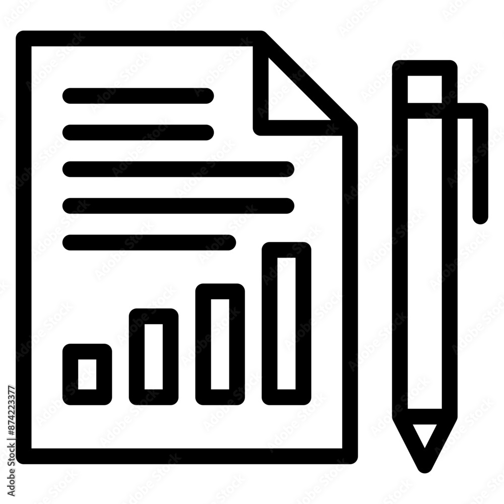 analytics information or data icon, isolated on white background. analytics information or data icon, isolated on white background.